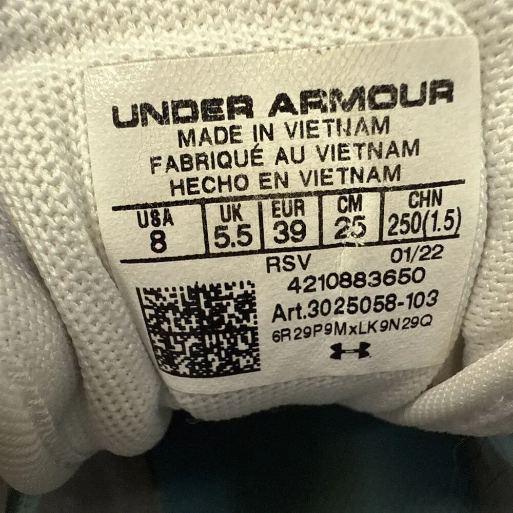 Under Armour Charged Breathe Training Shoes Sneakers Womens Size 8